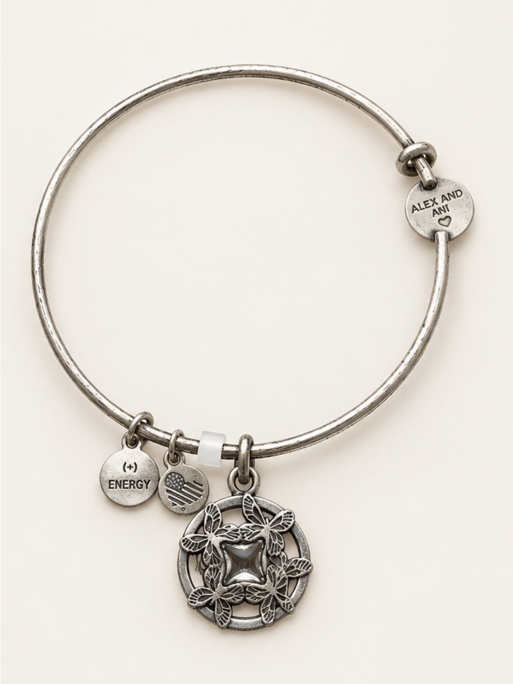 Alex and Ani Energy Bracelet Bangle Silver NWT